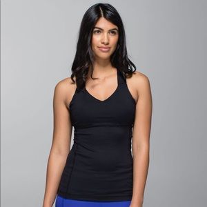 Lululemon Push Your Limits cross back tank built in bra